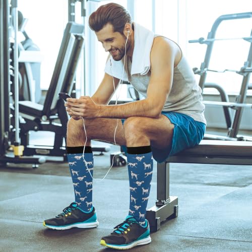 Image of Fisyme Socks for Women Men Warm Comfort Athletic Crew Running Hiking Cycling Compression Socks