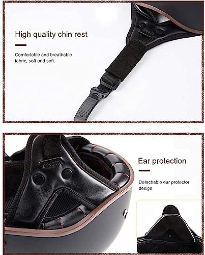 Casque de moto à profil bas taille XL pour éviter l'effet tête de champignon