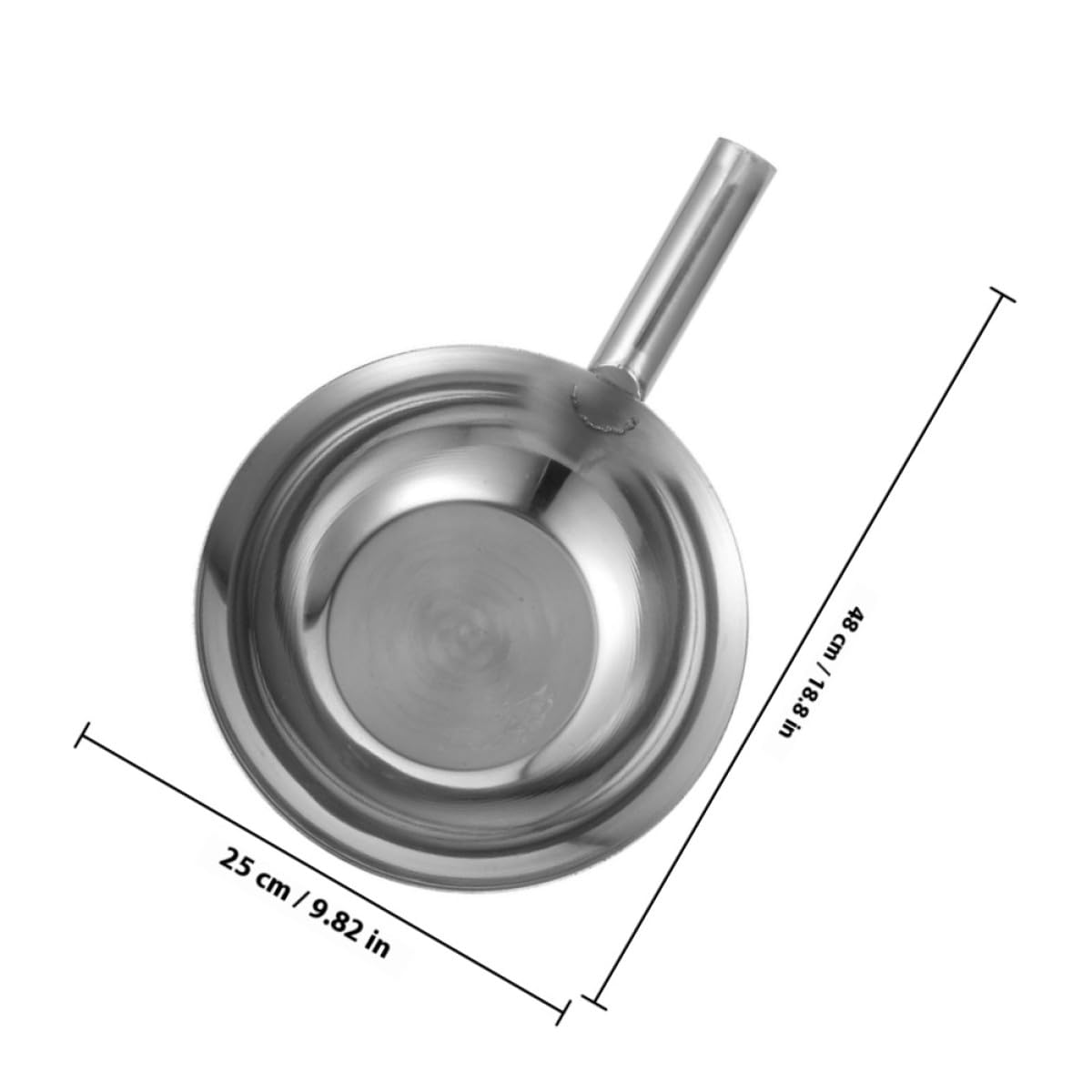 Louche à Eau Cuillère Multifonction Robuste en Acier Inoxydable Épais Long Manche Cuisine, Salle de Bain et Jardin