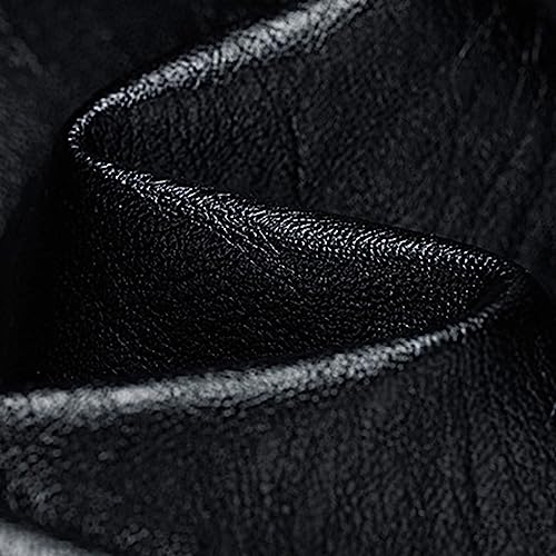 Chaqueta hombre oversized cuero sintético negra miniatura 2