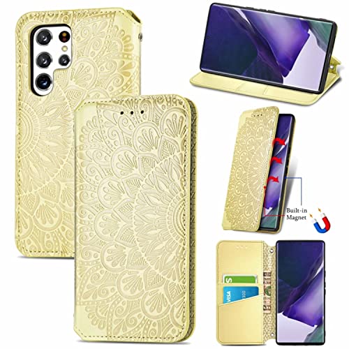 Coque Samsung S22 Ultra 5G König Design jaune en silicone premium