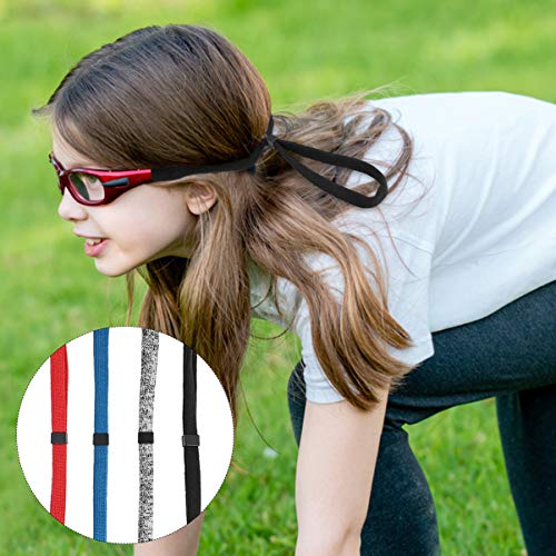EXCEART 4 Pcs Ajustável Cinta de á“culos Esporte Cadeia Retentor de á“culos de Sol Cintas de á“culos