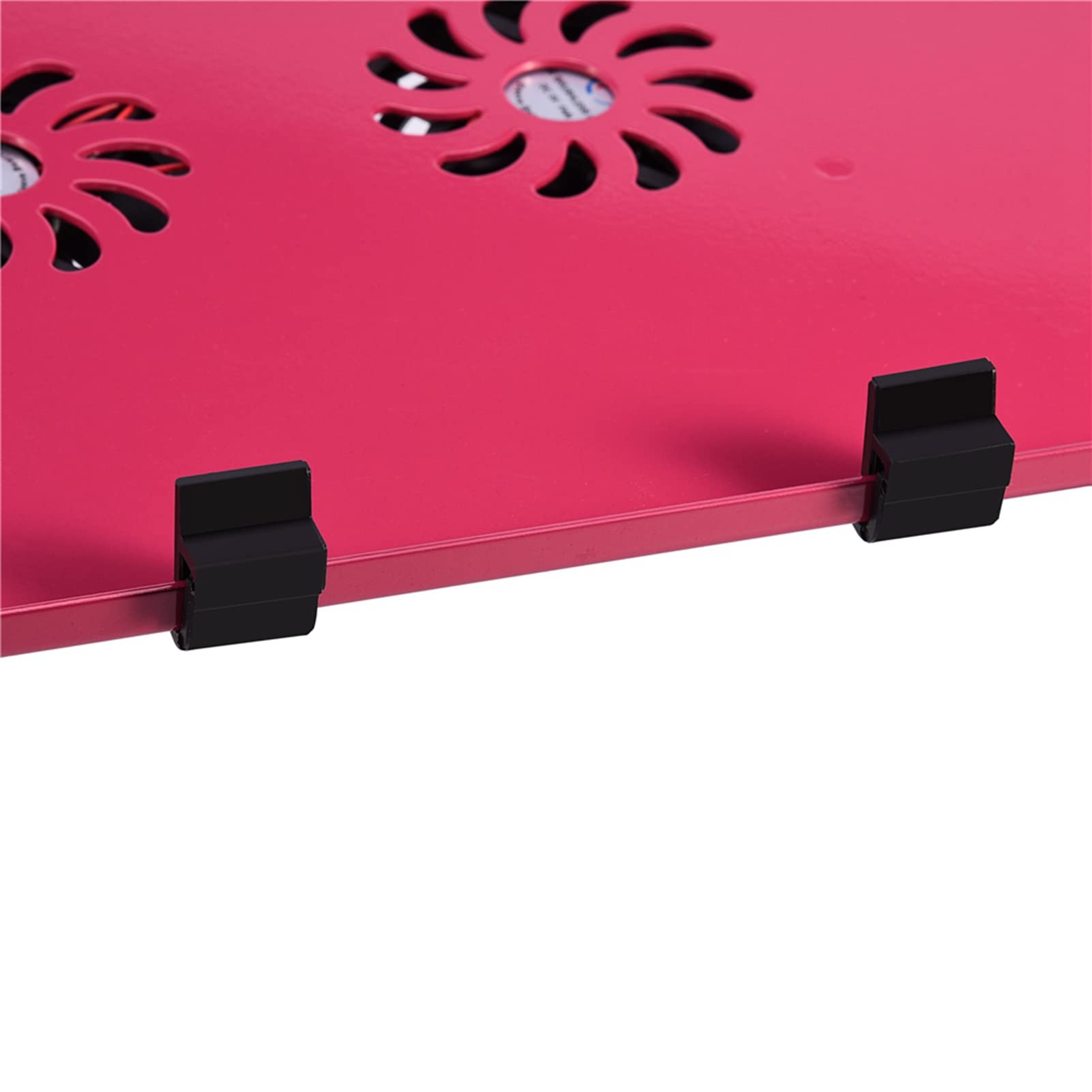 SIXRUN Supporto per Laptop Regolabile con Ventole di Raffreddamento per Uso Domestico e in Ufficio Design Leggero e Pieghevole per Laptop Fino a 17" (Rosa rossa)