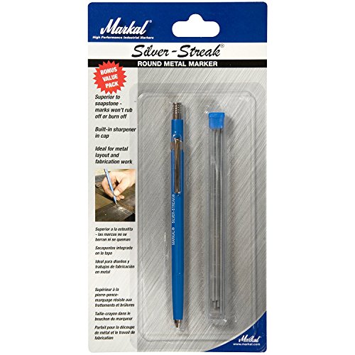 Markal 96107 Silver-Streak Round Metal Marker with 6 Refills
