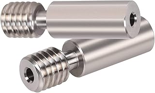 Lerpwige Hotend de aço inoxidável liso e resistente para impressão 3D tubo térmico de alimentação térmica fácil instalação extrusora de impressora 3D Heatbreak de aço inoxidável resistente Hotend Heat Break All-Metal