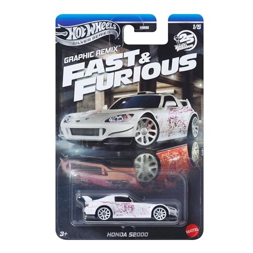 Hot Wheels FAST AND FURIOUS Graphic Remix Auto Honda S2000 – Modelo Die Cast Scala 1:64 – Longitud 7 cm – JBY44