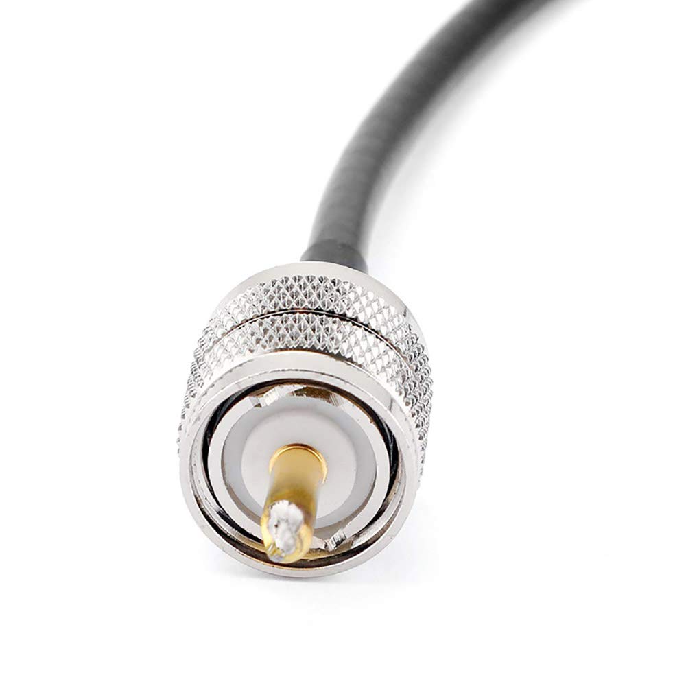 Coaxiale RF-kabel, SMA-bus naar UHF-stekker, SMA naar UHF PL-259 antenne- adapter, antenneverlenging voor CB antenne, CB radio, SMA antenne, wifi, handradio, walkietalkie, amateurradio, 50 cm