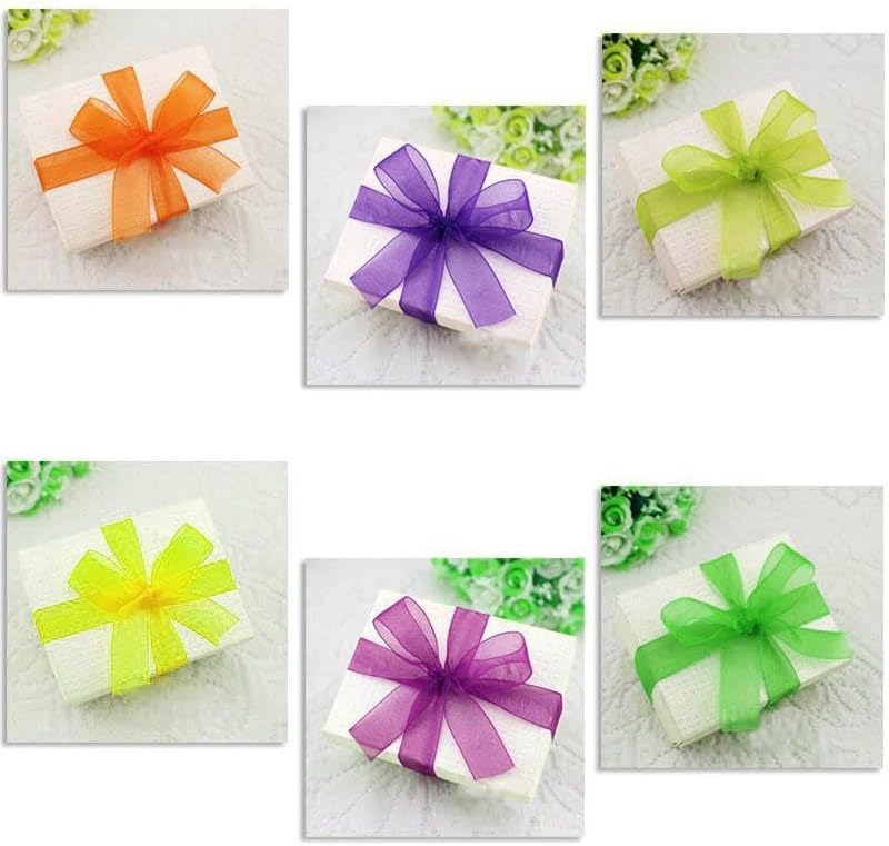 Miniatura 2 de Efavormart - Cinta de organza de 78 pulgadas para envolver paquetes de regalo, pinzas para el pelo y accesorios para hacer, manualidades, costura,