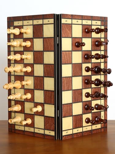 Juego de Ajedrez de Madera Magnético Plegable 17 Pulgadas miniatura 7