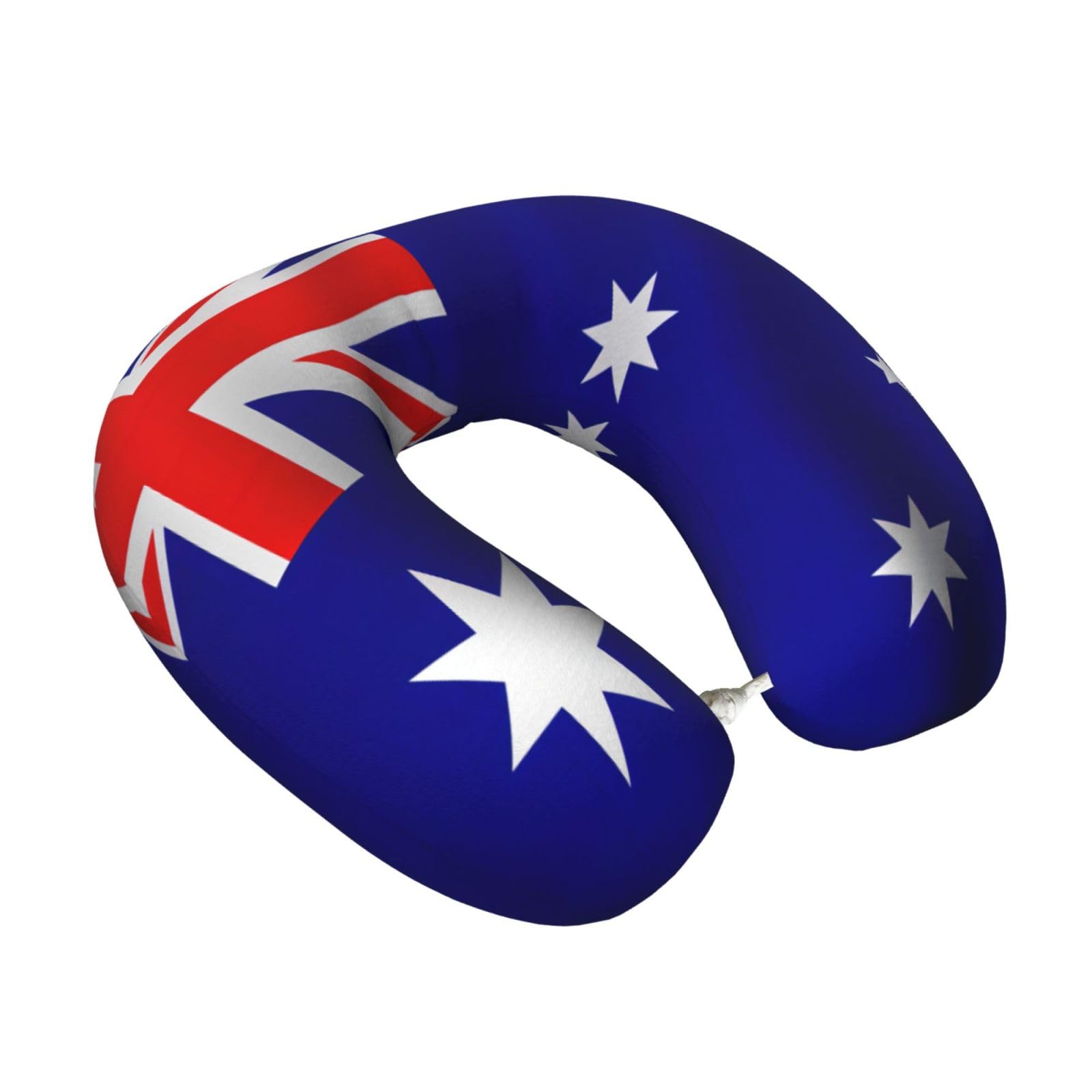 Yyoretp Australian flag Print Travel Pillow Pure Memory Foam Neck Pillows Portable Headrest for Airplane