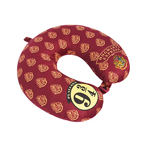 FUL-Harry-Potter-Neck-Pillow-Hogwarts-Express-Travel-Head-Pillow-for-Sleep-in-Airplane-or-Car-Burgundy