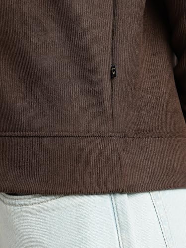 Image of Thomas Scott Men's | Regular Fit | Long Sleeves | High Neck | Solid | 100% Polyester | Knitted | Sweatshirt | Dry Clean Only