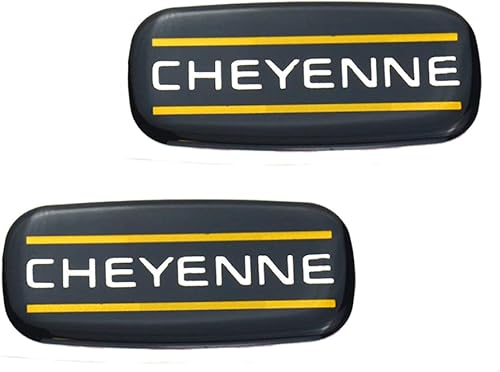 Miniatura 4 de Emblema de Cheyenne Cab de repuesto para el techo del Chevrolet Silverado 88-07 (negro rojo cromado)