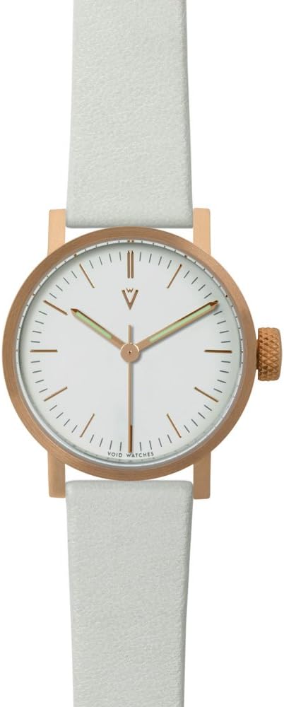 Void V03P Copper White Ladies Watch Leather Bracelet Petite Designed by David Ericsson