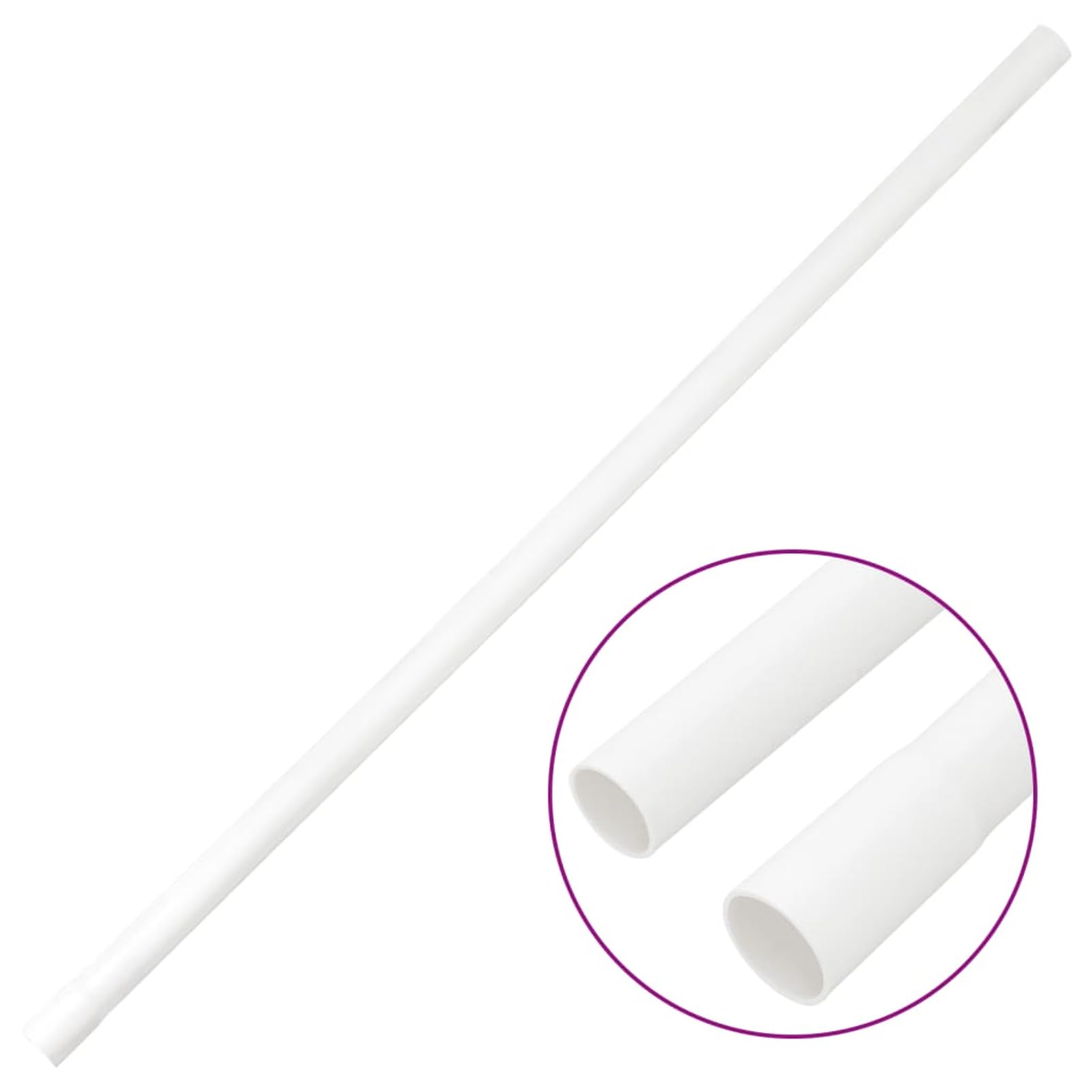 Homgoday Installationsrohre Ø25 mm 30 m PVC Installationsrohre Kabelrohr für dünnere Kabel Kabel, Kabelrohr Leerrohr Stangenrohr Kabelleiste kabelkanal Installationskanal