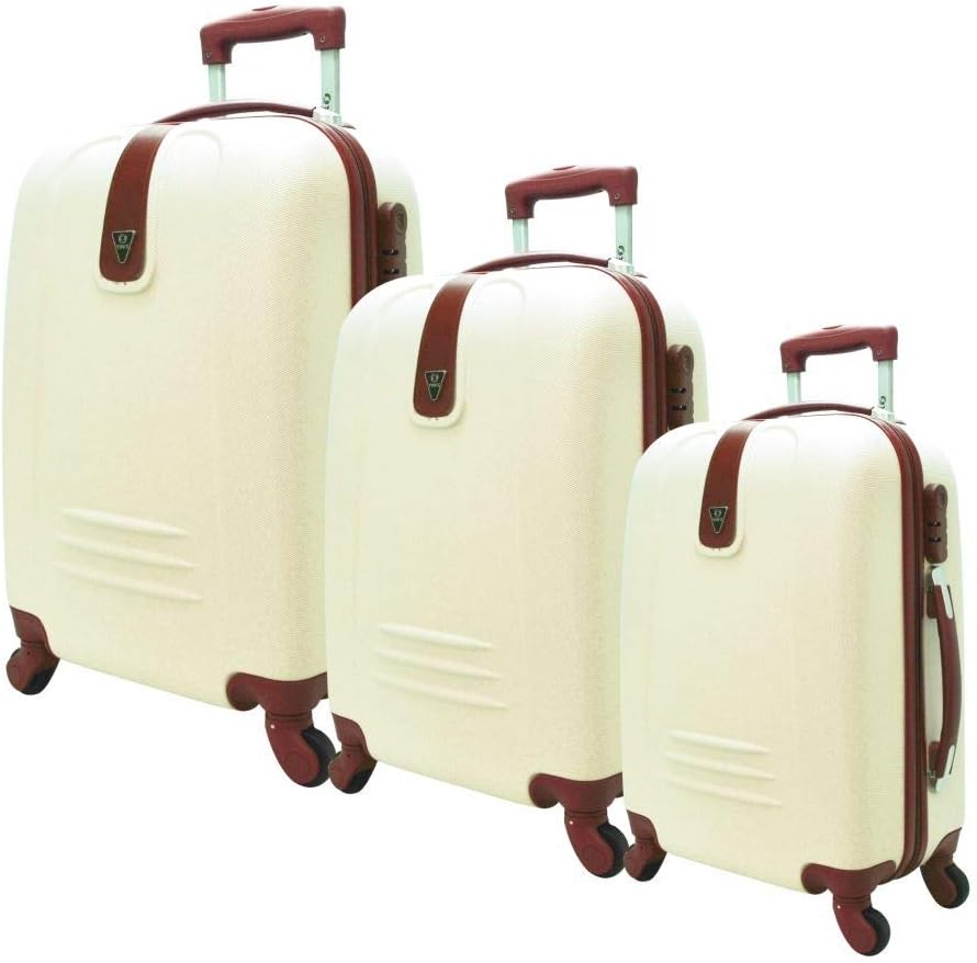 Jogo Malas Viagem P/M/G ABS 3pçs c/Rodas 360º Marfim ys1083m | Amazon.com.br