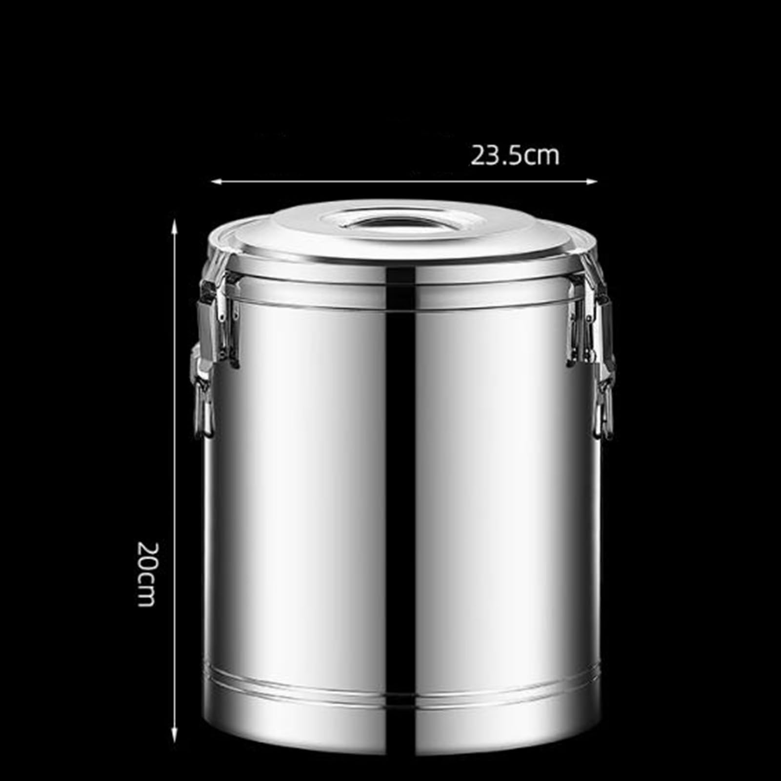 Contenedor aislado para transporte de alimentos, olla térmica con tapa para picnics y fiestas al aire libre, cubo sellado para alimentos fríos y calientes