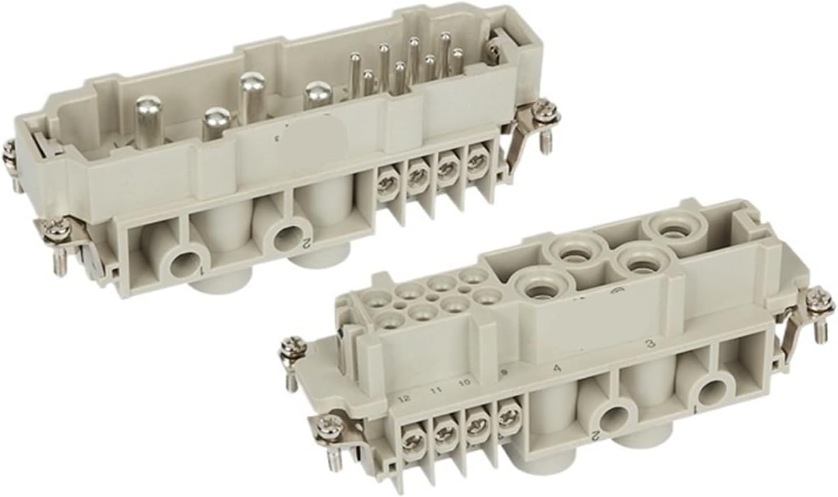 Rectangular heavy-duty connector HDC HK-004/8-M male plug