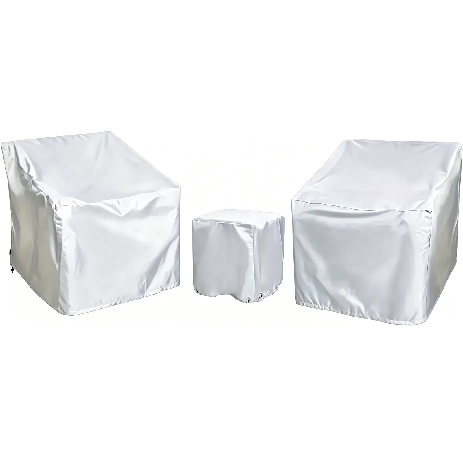 FAKOFIS Garden Chair Covers Waterproof, 210D Outdoor Furniture Covers for Patio Tables Chairs Sofa, Heavy Duty Couch Cover with Anti UV, No Tears