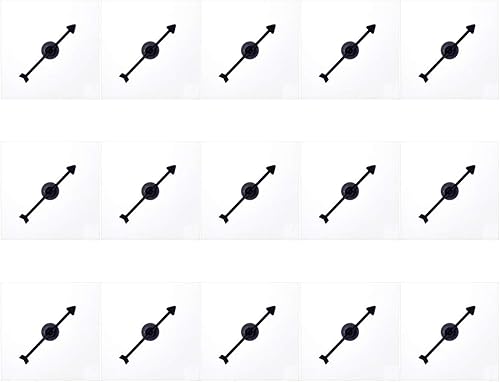 Lohoee 15 piezas de Spinners transparentes de matemáticas con flecha giratoria para juegos de fiesta y enseñanza