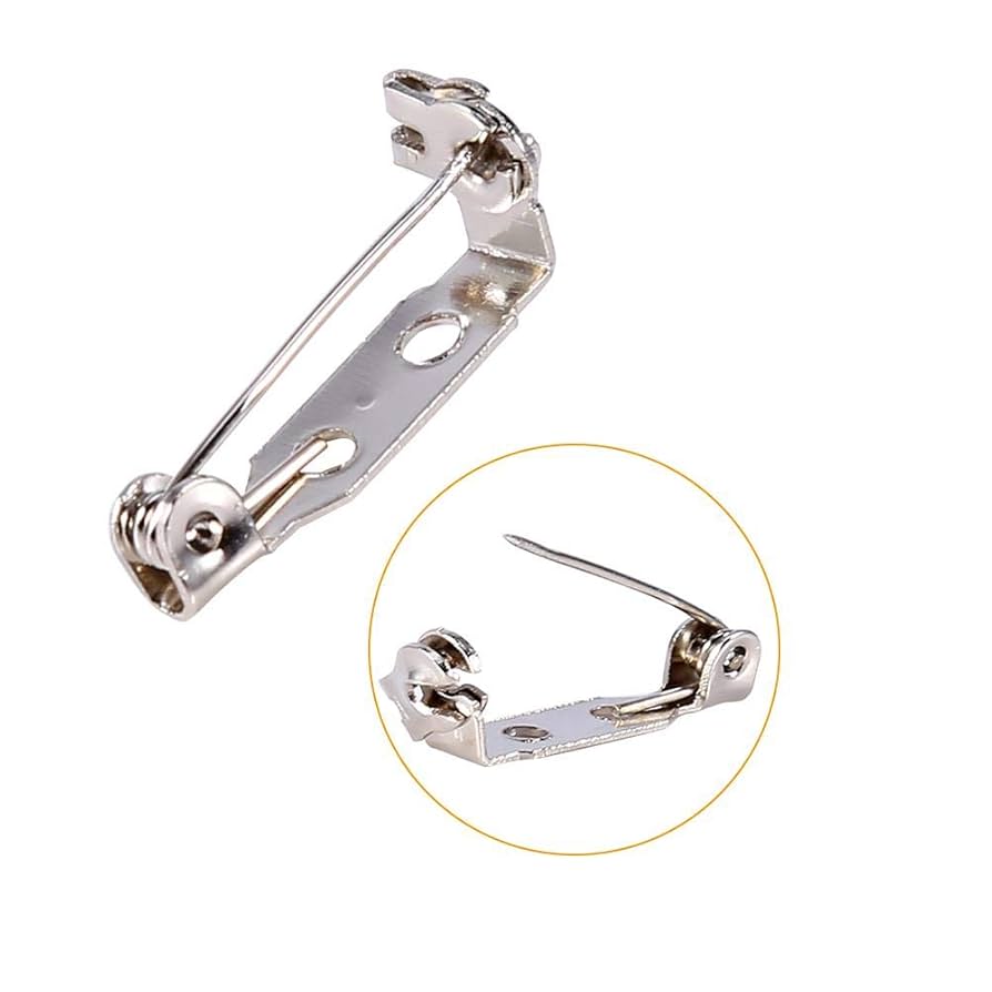 Amazon.co.jp: 【50個セット】ブローチピン 回転式 ロック