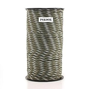PSKOOK Paracord 550LB Multifunktion 9 Stränge Paracord Rolle in 100m, Bündel in 31m, Zelt Seil Ultimate Survival…