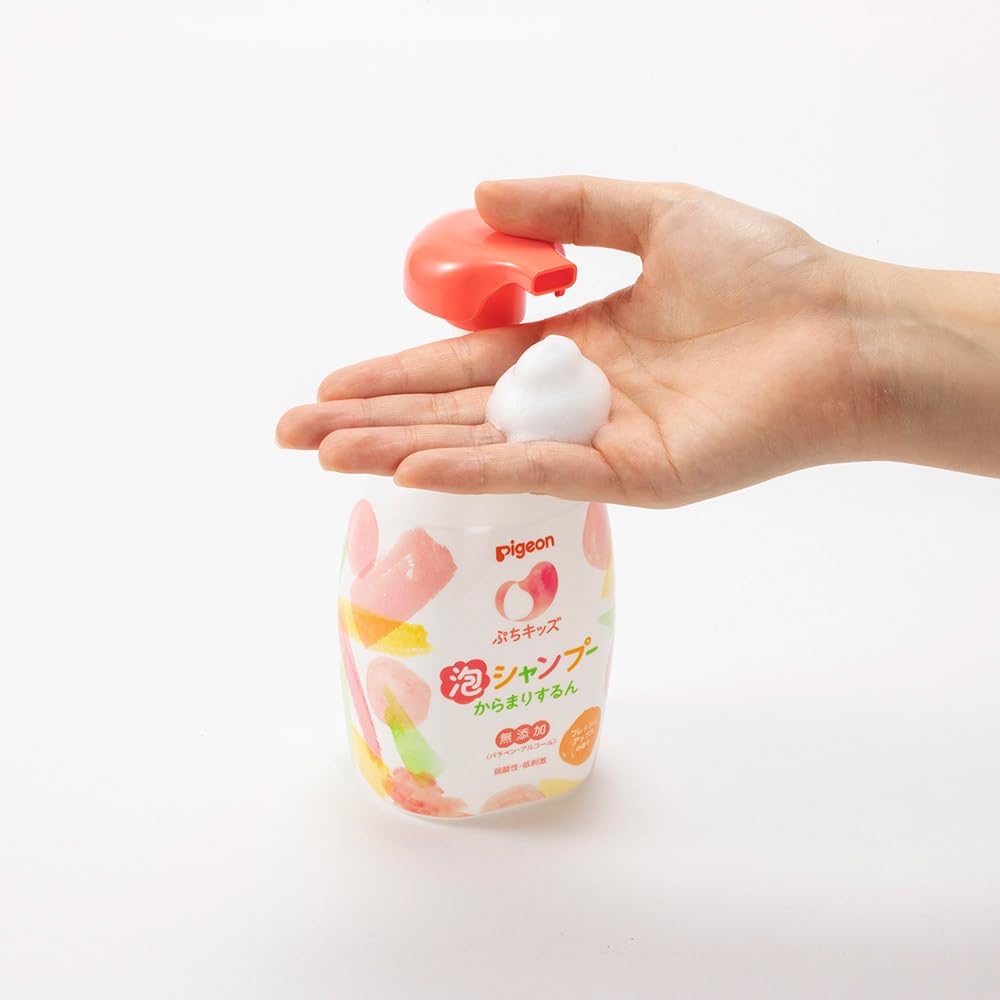 ピジョン ぷちキッズ泡シャンプーからまりするん 300ml フレッシュアップルの香り - 2