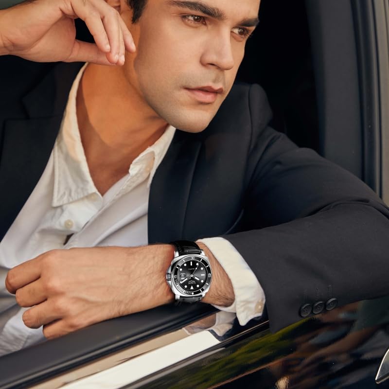 Image of LIGE Mens Roulette Wheel Watches Casino Themed Quartz Analog Watch 3ATM Waterproof Glowing Man Wrist Watches