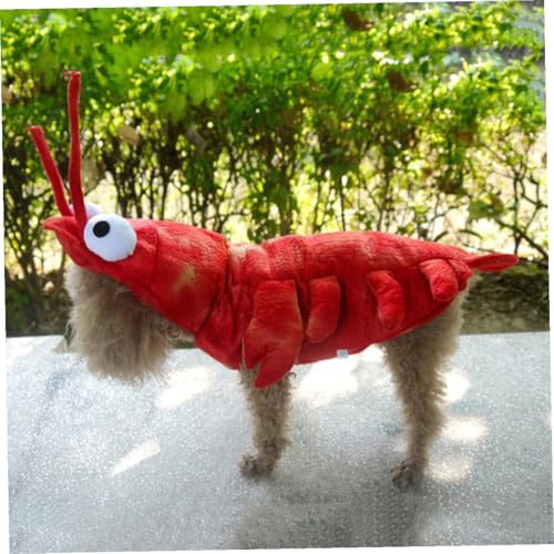 Disfraz para perro langosta rojo XL para Halloween miniatura 3