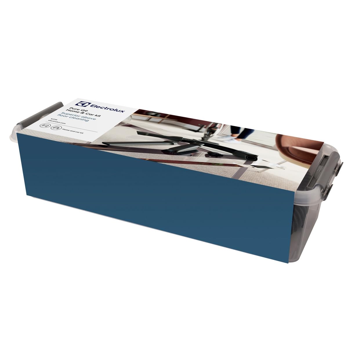 Electrolux KIT19 Zestaw akcesoriów do Pure Q9 Akcesoria do domu i samochodu, Ssawka do odkurzacza, Elastyczny wąż, Miękka szczotka do odkurzania mebli, Długa ssawka szczelinowa, Sssawka do kurzu