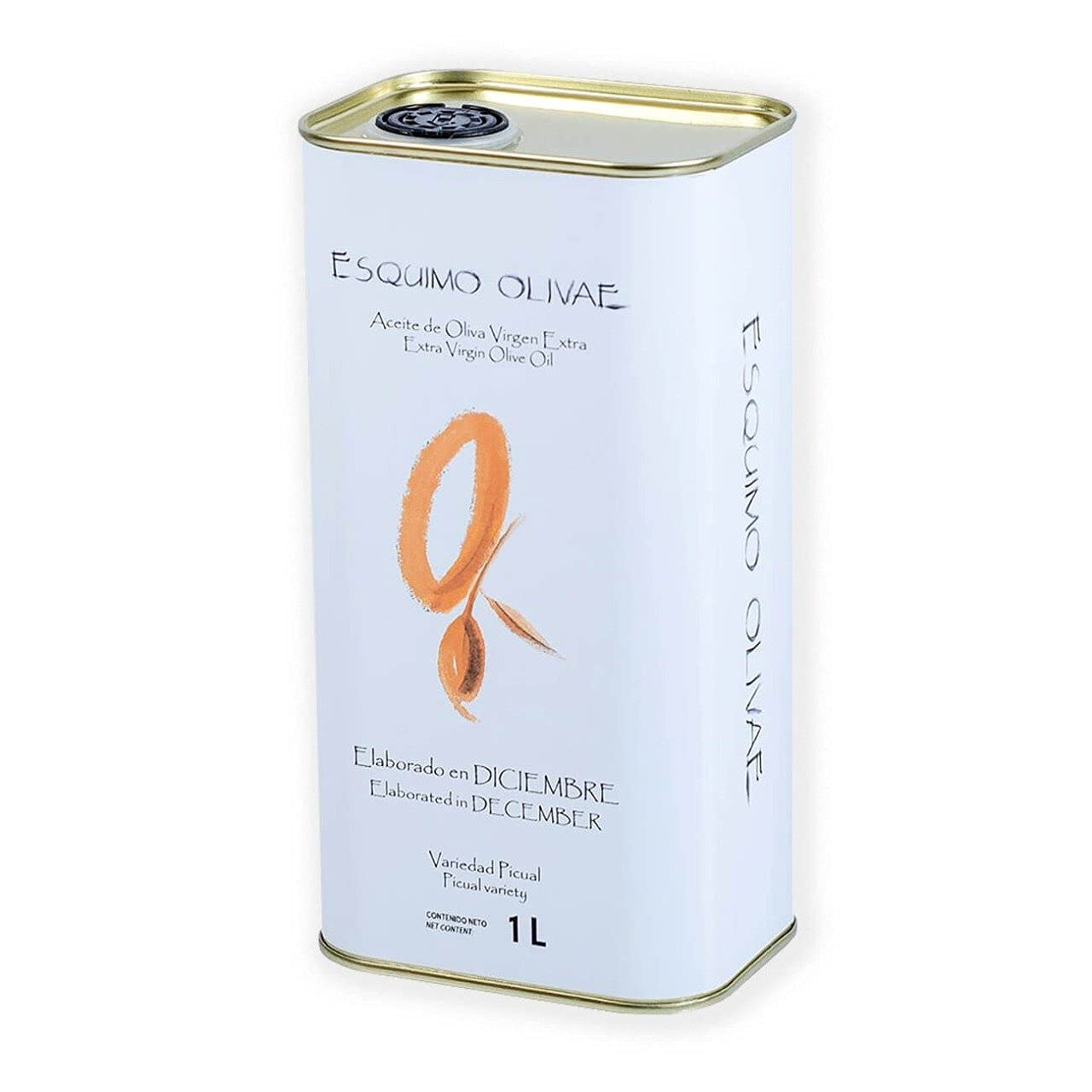 Esquimo Olivae Aceite de Oliva Virgen Extra Picual - Lata 250 ML: DICIEMBRE