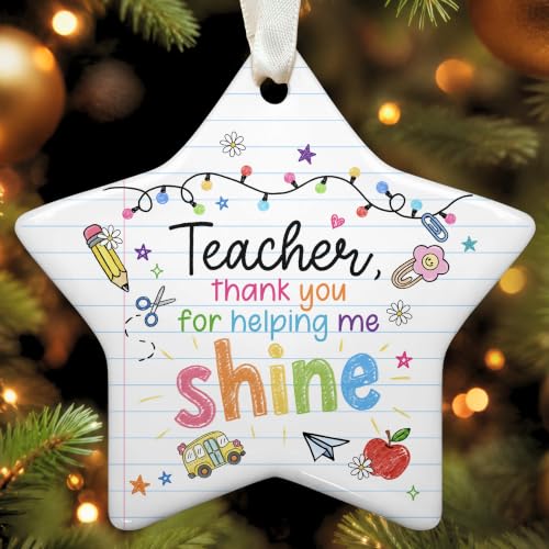 Teacher Ornament - Teacher Christmas Ornaments, Teachers Gifts for Women