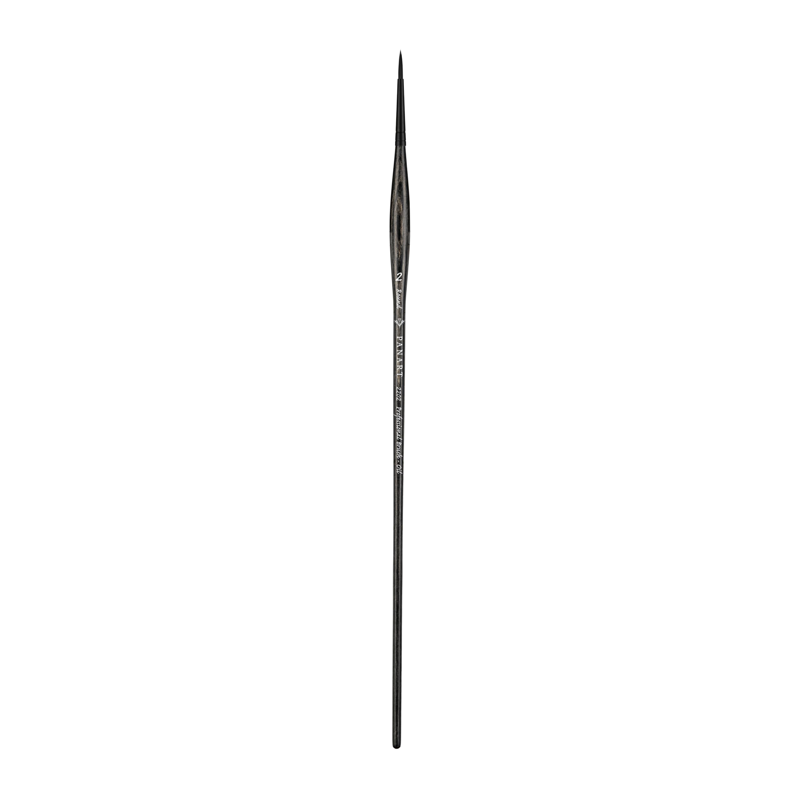 Pan Art Synthetic Fibre Round No. 02, Detail & Wash Brush for Oil Paints