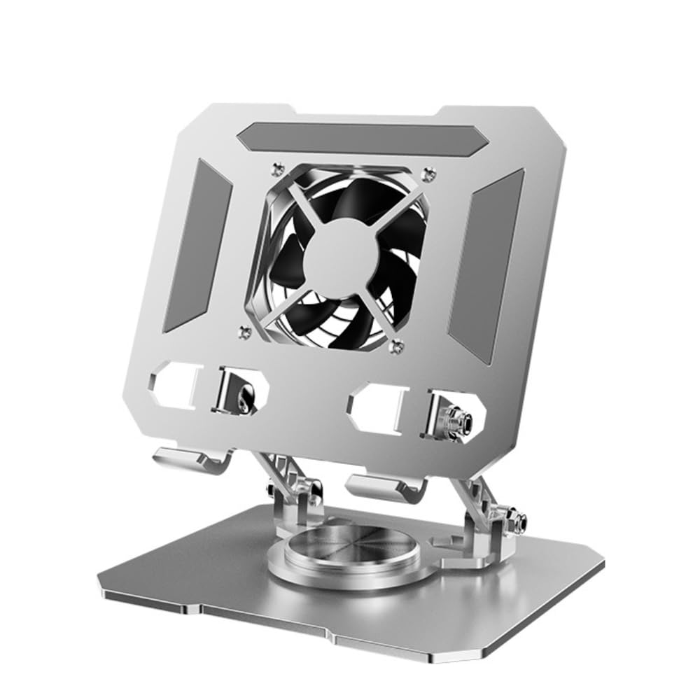 YUGMI SHOP Bracket Portable Storage Lifting Laptop Tablet Cooling Desktop Rotatable Folding Metal Adjustable Stand and Holder with Fan for Laptop Computer