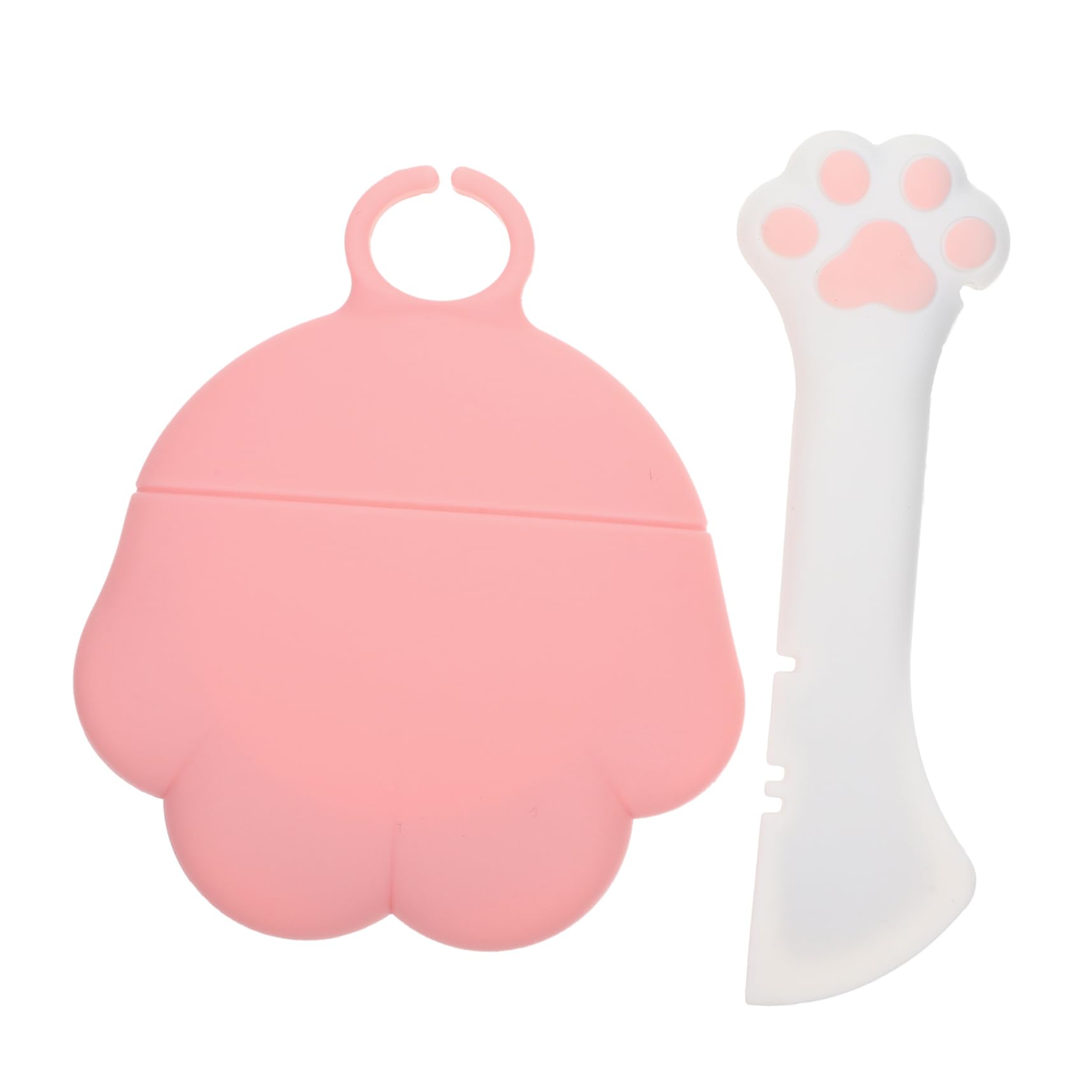 DOITOOL Cat Food Lid 1 set with Replaceable Portable Spoon Kit Cat Cover Supplies To Pet Feeding Lids Dog Food Silicone