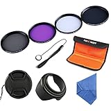 NOTA: Este kit es compatible con todas las lentes de 58 mm. Por favor, compruebe el tamaño de rosca de la lente de la cámara antes de comprar. El tamaño de la rosca de la lente de la cámara estará marcado en algún lugar en el objetivo o impreso debajo de su tapa de la lente. Este número es siempre precedida por un símbolo "?" (diámetro).