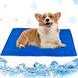 RAINBEAN Dog Cooling Mat, Pet Cooling Mat for Dogs and Cats, Pressure Activated Dog Cooling Pad, No