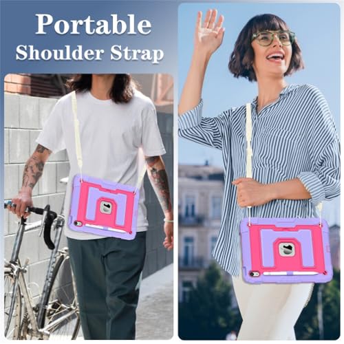 Étui iPad 8e génération anti-chute coque sangle silicone - 5
