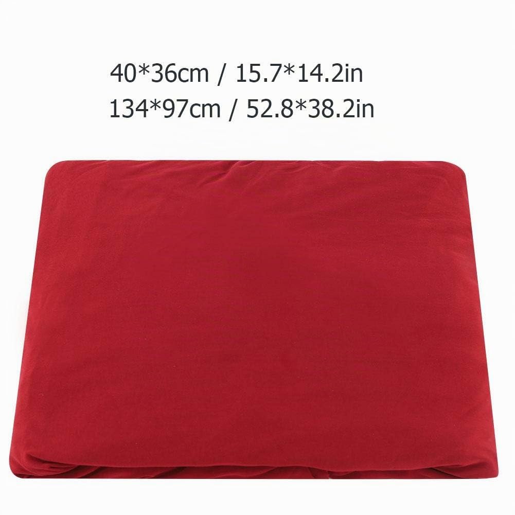 Wakects Copridivano Angolare con Penisola a Sinistra/Destra, Copridivano con Penisola Elasticizzato 3 + 2 posti, in Poliestere, Antimacchia, Facile da Pulire, Federe Protettive per Divano(Vino rosso)