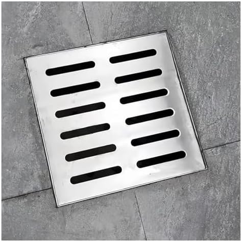 Stainless Steel Drain Grate for Outdoor & Kitchen, Removable Square Floor Cover for Deck, Landscape & Drainage Solutions - & Stylish Design