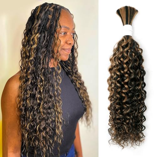 Liqusee Water Wave Curly 1B/30 Human Hair - 100g Bulk