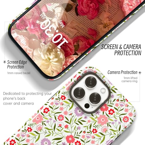 Compatible with iPhone 16 PRO MAX Case Cute Floral Print-Style-14 - image 3