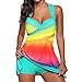 Produktbild VECDY Bikini Damen Set Sexy Badeanzug Badebekleidung Schwimmen Gepolsterter Tankini Swimdress Badeanzug Beachwear in Übergröße Unterwäsche