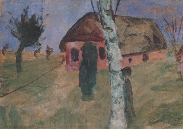Impression sur toile bouleau Paula Modersohn Becker pour salon