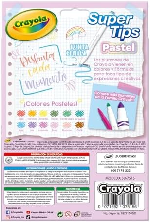 Crayola Bright Supertips Pastel Edition, Pack of 12 - View 6
