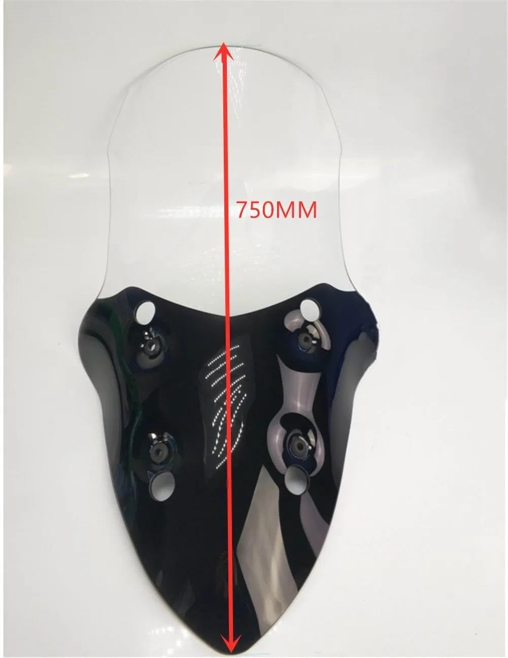 Dla Xciting 250 400 Przedniej Szyby Motocykla Scooter Przedłużenie szyby motocykla(780mm)