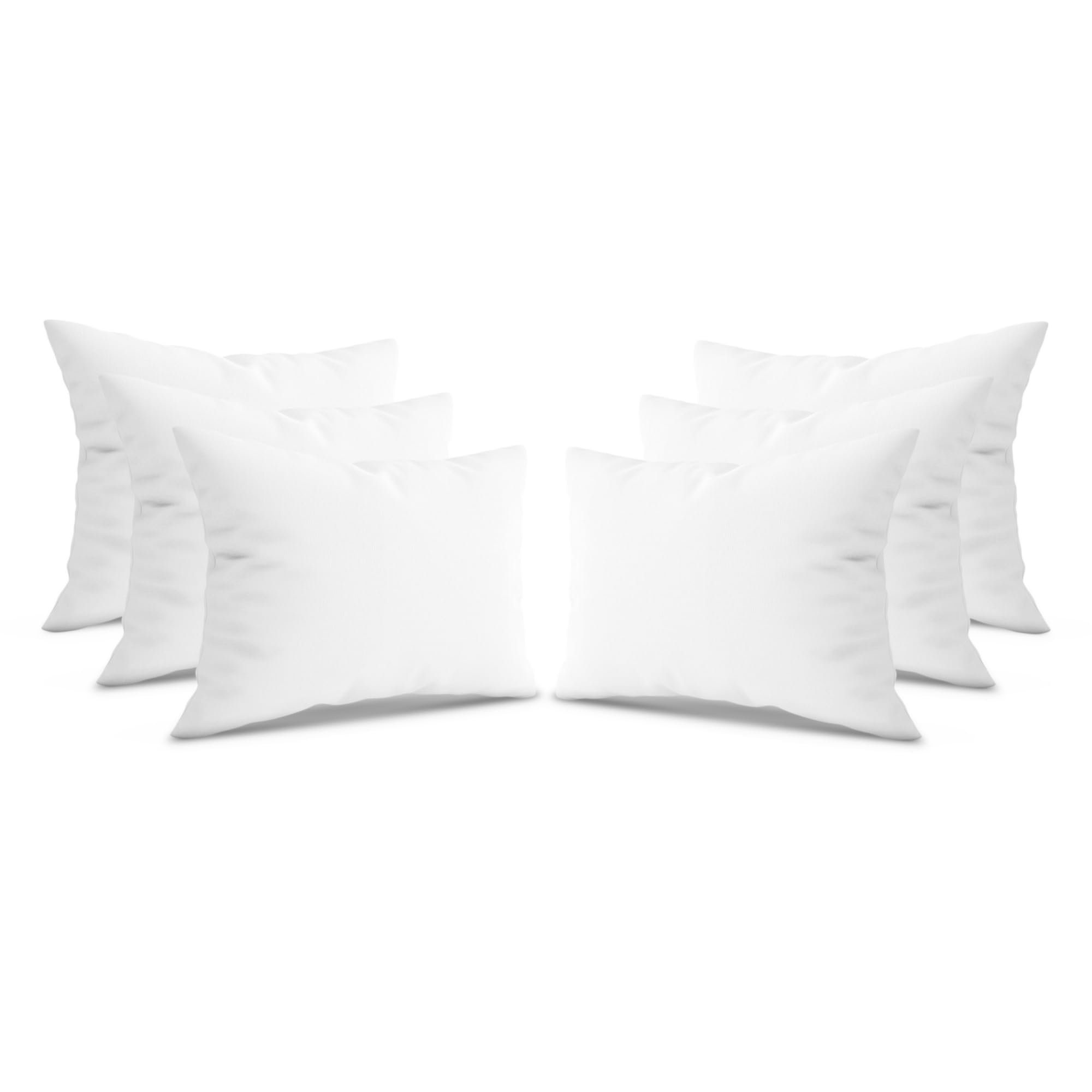 Sleep&Smile White Ultimate Bounce Back Pillows – 6 Pack (48×74Cm) – Hypoallergenic Cooling Hollowfibre – Medium Support For Side, Back & Stomach Sleepers – Durable Polyester-Cotton Cover – Made In The Uk