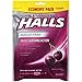 Pack of 3 - 70 Count Economy Pack Halls Sugar Free Menthol-Lyptus Cough Drops - Black Cherry