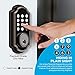 TURBOLOCK TL116 Digital Deadbolt Lock with Keypad, Voice Prompts | Electronic Deadbolt (Single Cylinder) w/Up to 10 Passcodes, Code Disguise, Backup Keys — Ready for Thicker Doors (Brushed Nickel)