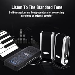 Piano roll up, 88 clés clavier piano électronique portatif Piano rechargeable Cadeau pour enfants – Image 4